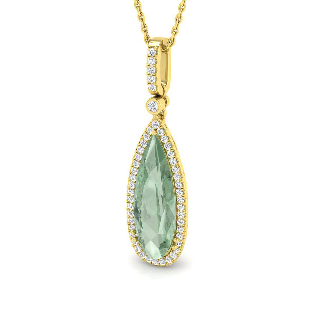 Ancho Amethyst Pendant 2.5ct to 4ct Gold (Without Chain )