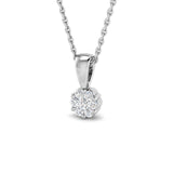Yasmin Cluster Pendant 0.1ct Diamond Gold (Without Chain )