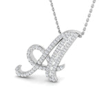 Sharon Diamond Initials Pendant 0.33ct to 1.25ct Gold  A to Z(Without Chain )