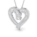 Salvia Heart Pendant 1ct Diamond Gold (Without Chain )