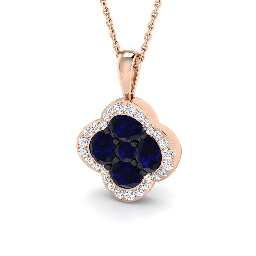 Nigel Blue Sapphire Pendant 1.5ct to 2ct Gold (Without Chain )