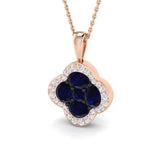 Nigel Blue Sapphire Pendant 1.5ct to 2ct Gold (Without Chain )