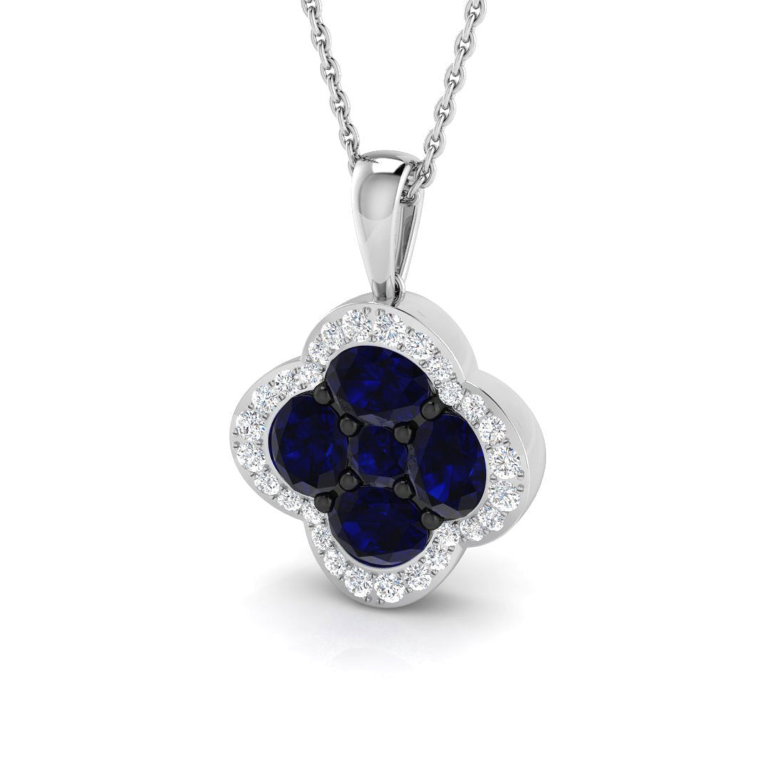 Nigel Blue Sapphire Pendant 1.5ct to 2ct Gold (Without Chain )
