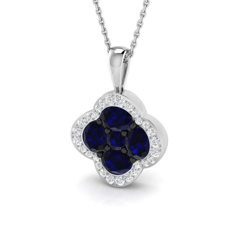 Nigel Blue Sapphire Pendant 1.5ct to 2ct Gold (Without Chain )