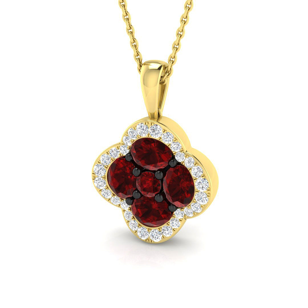 Nathan Ruby Pendant 2.5ct Gold (Without Chain )