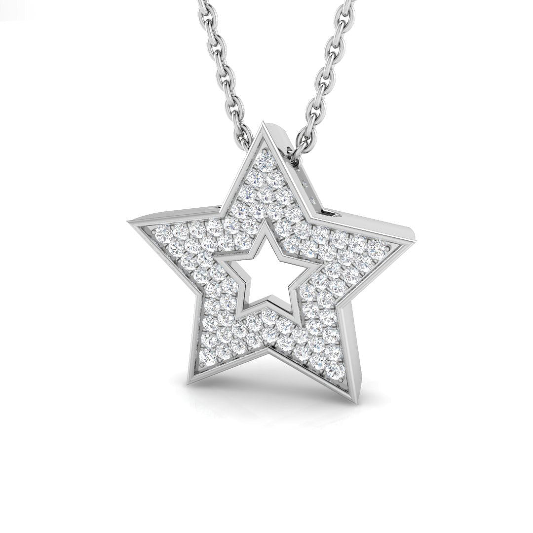 Clare Diamond Pendant 0.15ct Gold (Without Chain )