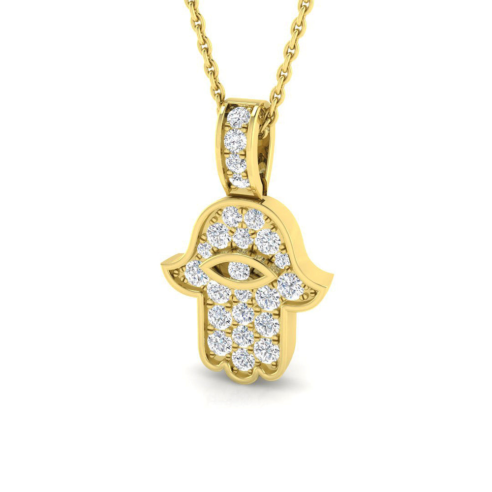Adonis Diamond Pendant 0.25ct to 0.33ct  Gold Religious(Without Chain )
