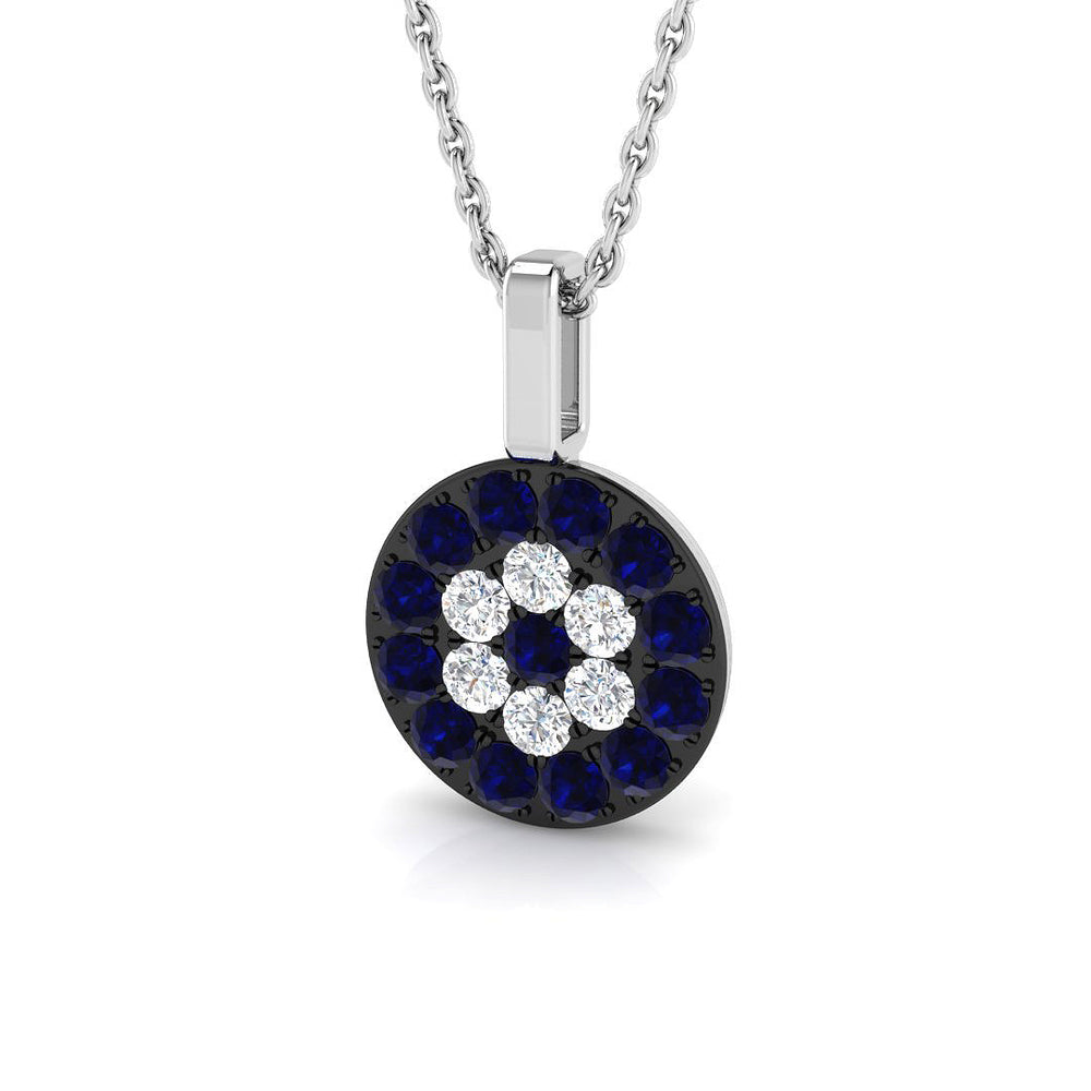 Clara Blue Sapphire Pendant 0.5ct Gold (Without Chain )