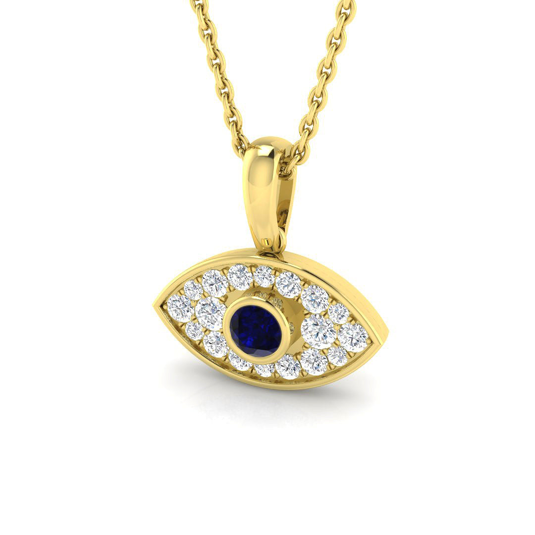 Gail Diamond Pendant 0.33ct Religious Gold (Without Chain )