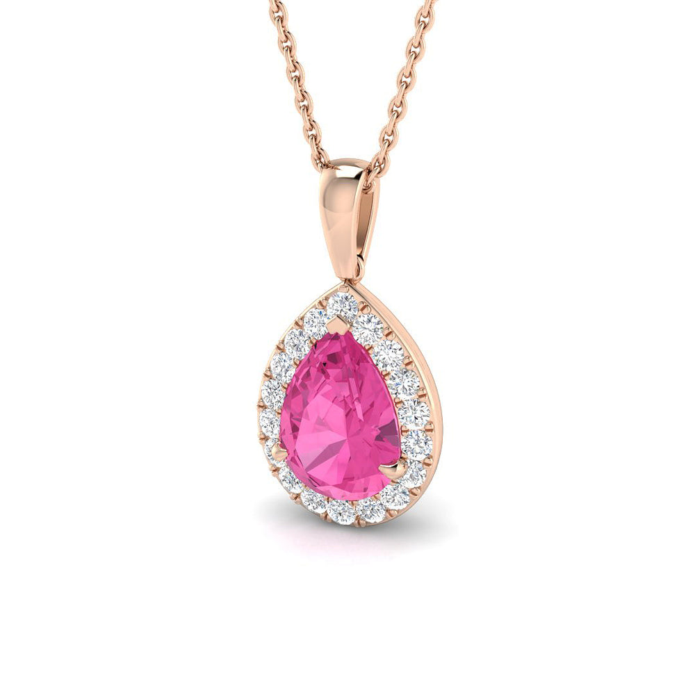 1.75 Carat Caper Saphire Necklace for Women Finediam (Without Chain )