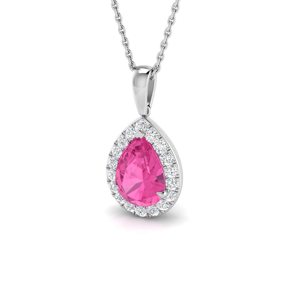 1.75 Carat Caper Saphire Necklace for Women Finediam (Without Chain )