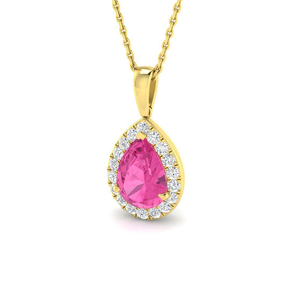 1.75 Carat Caper Saphire Necklace for Women Finediam (Without Chain )