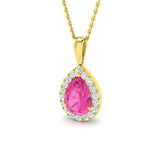 1.75 Carat Caper Saphire Necklace for Women Finediam (Without Chain )