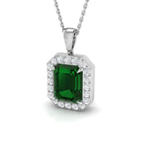 Beryl Emerald Pendant 0.25ct to 4ct  Gold(Without Chain )