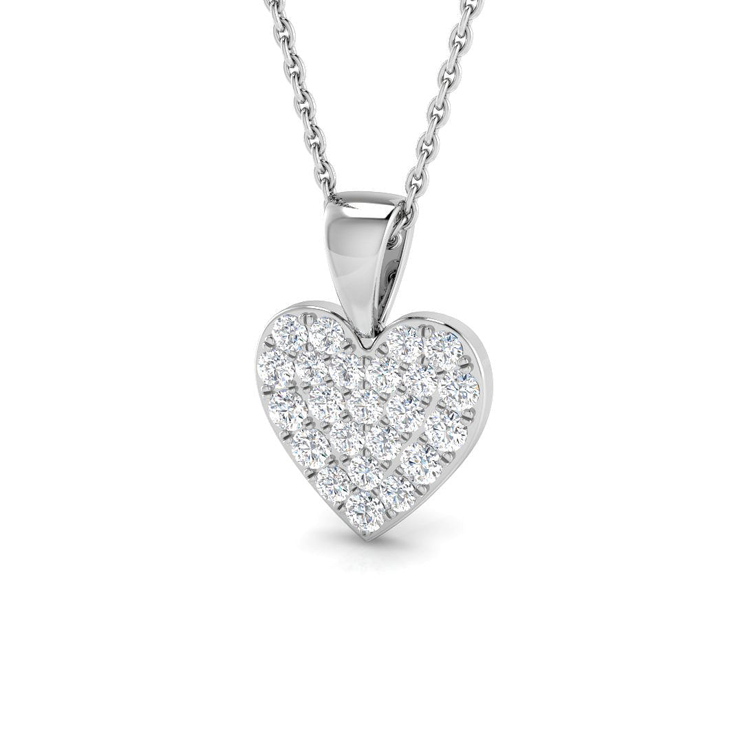 Hattie Heart Pendant 0.33ct Diamond Gold (Without Chain )