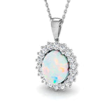 Rose Gemstone Pendant Diana 2ct to 3ct Gold (Without Chain )