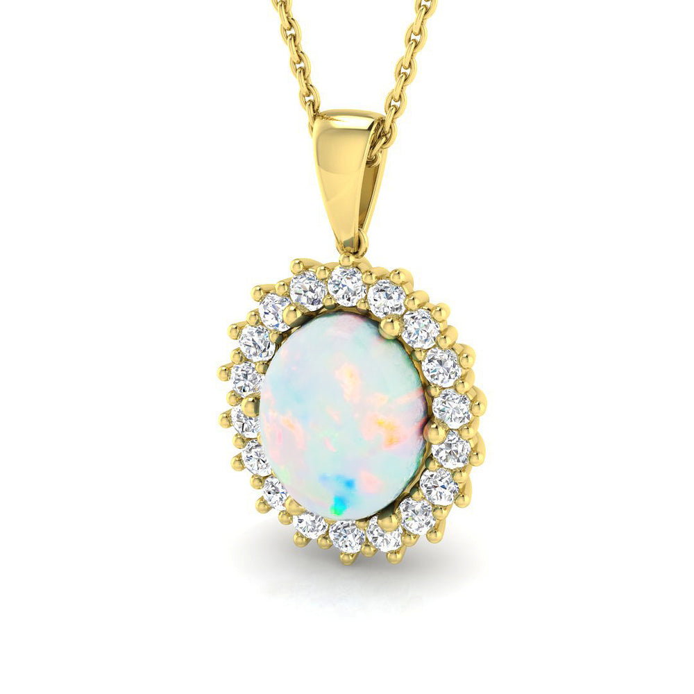 Rose Gemstone Pendant Diana 2ct to 3ct Gold (Without Chain )
