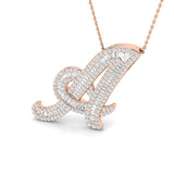 Sheila Diamond Pendant 1.5ct Gold  Initials A to Z(Without Chain )
