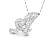 Sheila Diamond Pendant 1.5ct Gold  Initials A to Z(Without Chain )