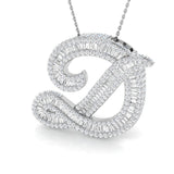 Ralph Diamond Initials Pendant 3.5ct Gold  A to Z(Without Chain )