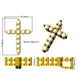 0.25ct – 5.00ct Round Diamond Prong Set Cross Pendant in 9k and 18k Gold