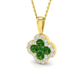 Alnus Clover Pendant Diamond Necklace 0.3ct to 1.5ct Gold (Without Chain )