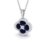 Edwin Blue Sapphire Pendant 1.25-1.75ct Gold (Without Chain )