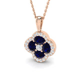 Edwin Blue Sapphire Pendant 1.25-1.75ct Gold (Without Chain )