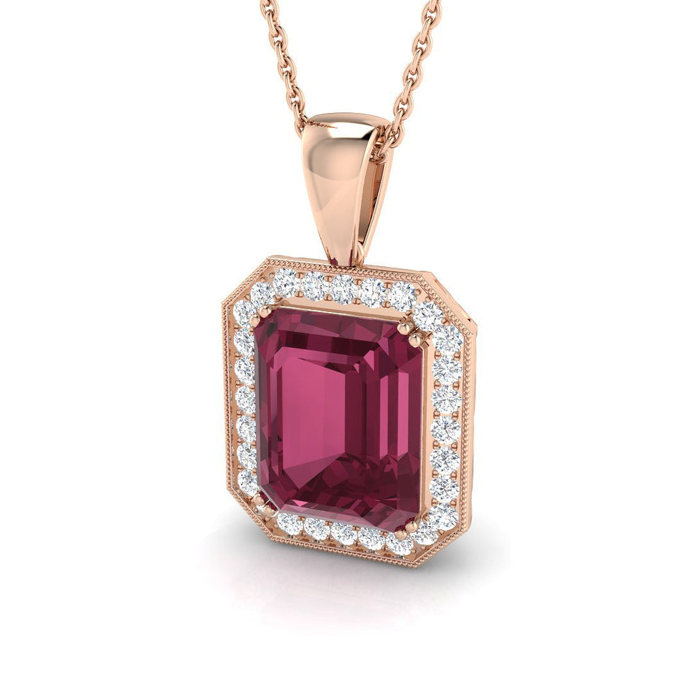 Gerard Pink Tourmaline Pendant 6ct Gold (Without Chain )