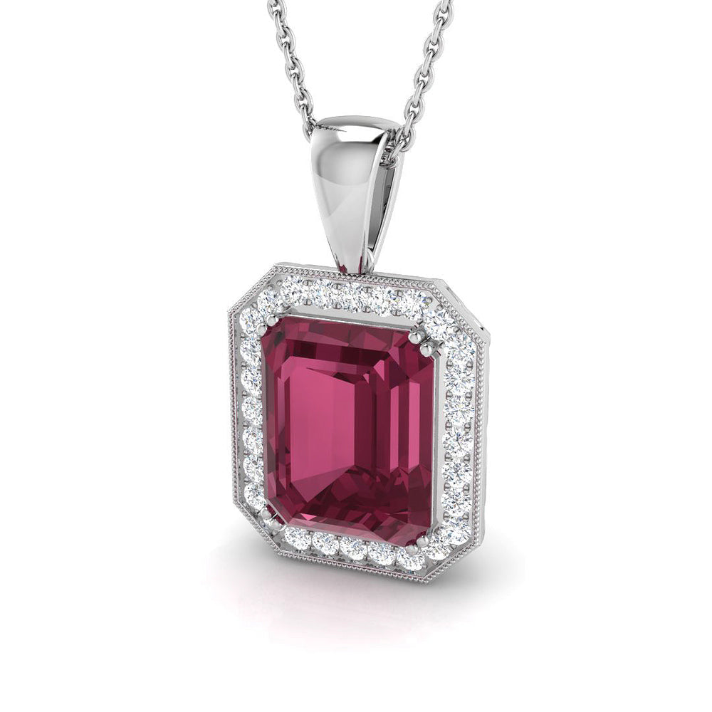 Gerard Pink Tourmaline Pendant 6ct Gold (Without Chain )