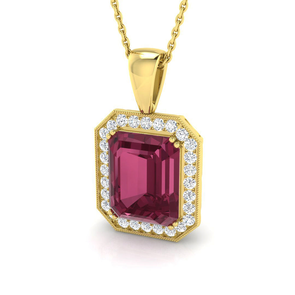 Gerard Pink Tourmaline Pendant 6ct Gold (Without Chain )