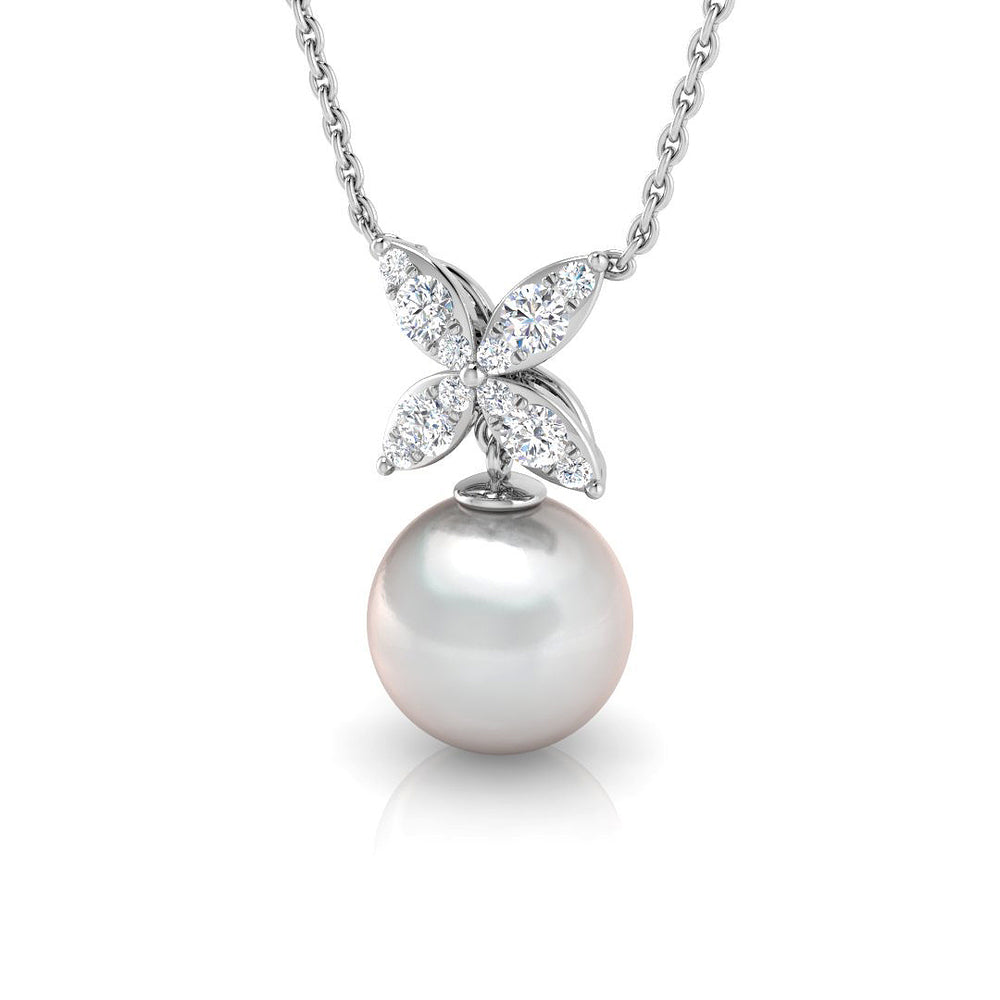 Glen Gemstone Pendant 5.5ct Pearl Gold  Necklace(Without Chain )