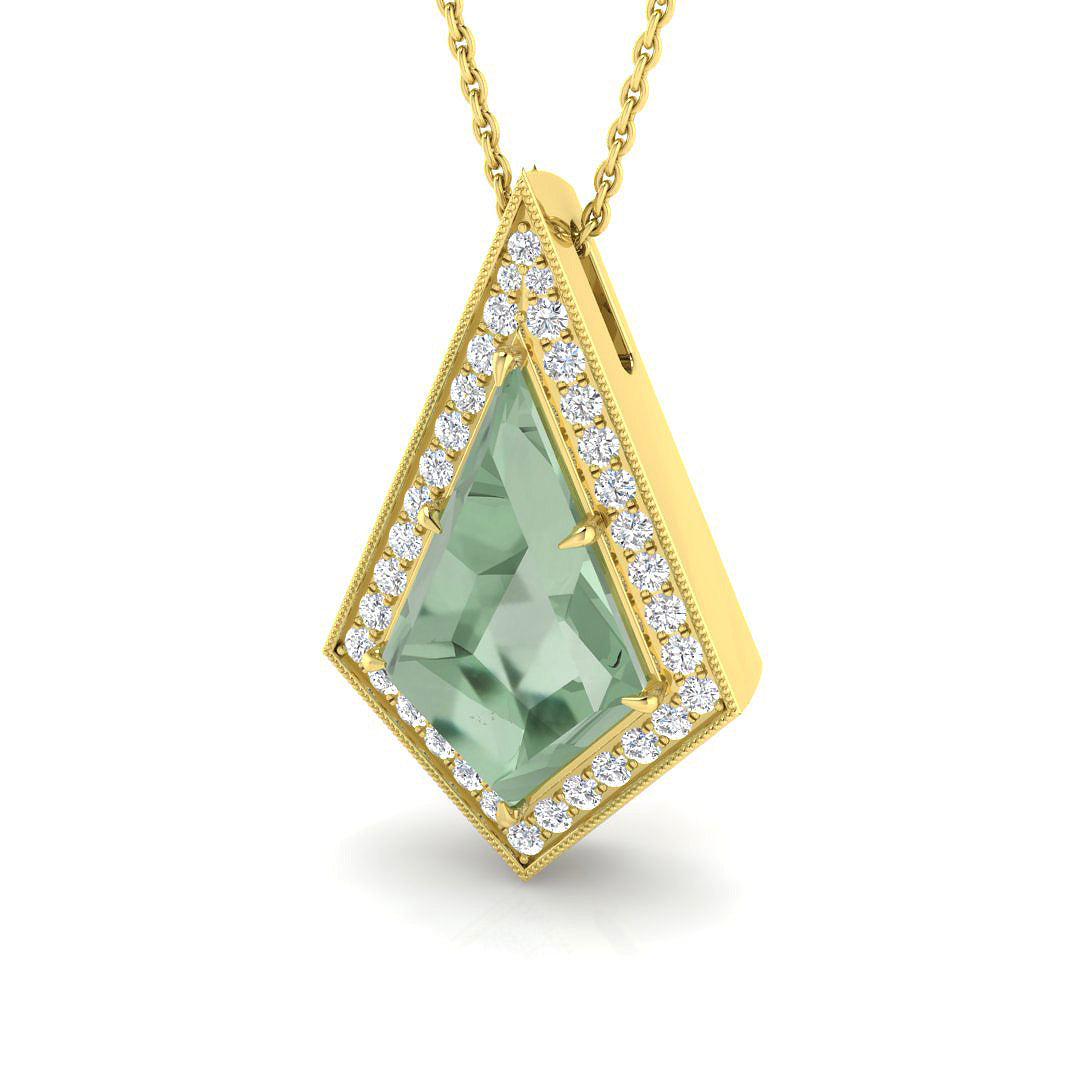 Ancor Amethyst Pendant 2.5ct to 6ct Gold (Without Chain )