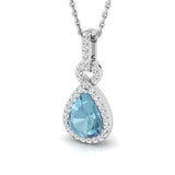 Noah Aquamarine Pendant 0.75ct to 1.75ct Gold (Without Chain )
