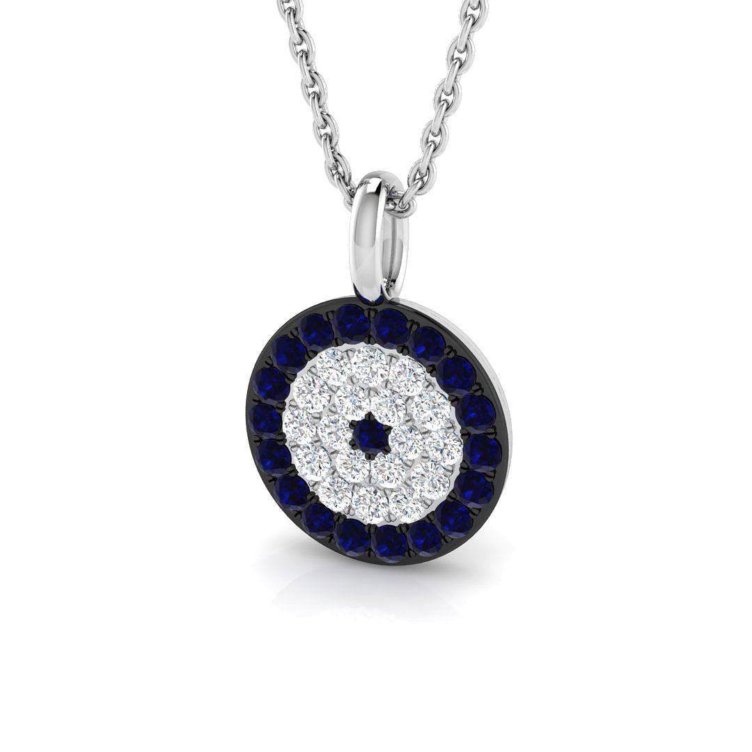Norman Sapphire Pendant 0.33ct  Gold(Without Chain )