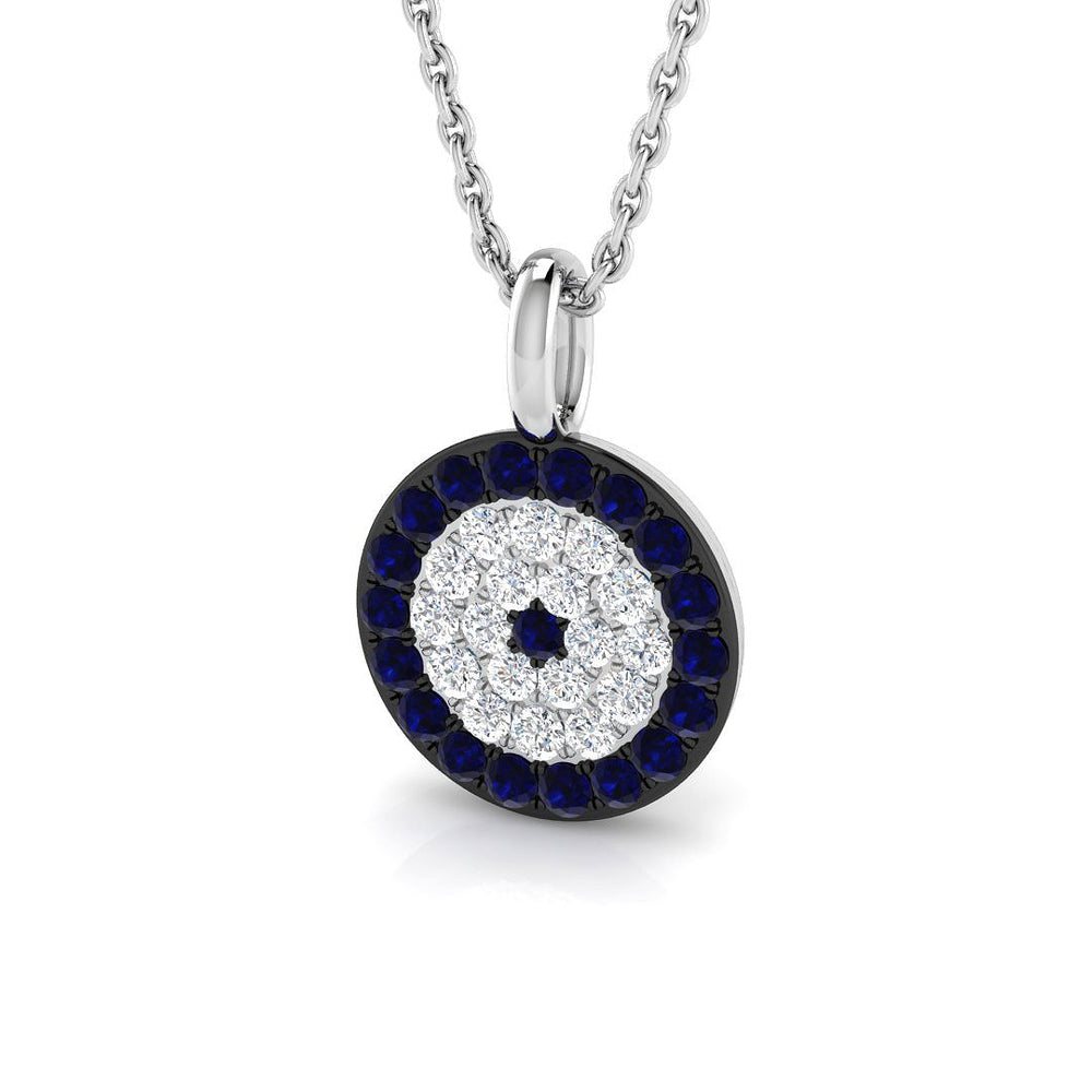 Norman Sapphire Pendant 0.33ct  Gold(Without Chain )