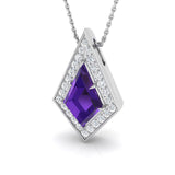 Ancor Amethyst Pendant 2.5ct to 6ct Gold (Without Chain )