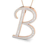 Goldener Diamantanhänger mit dem Anfangsbuchstaben B