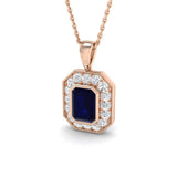 Amide Aquamarine Pendant 1ct to 3ct Gold (Without Chain )