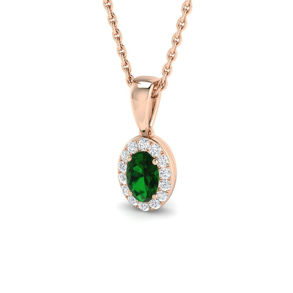 Amelia Aquamarine Pendant 0.25ct to 8ct Gold (Without Chain )
