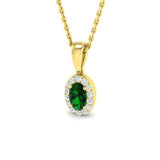 Amelia Aquamarine Pendant 0.25ct to 8ct Gold (Without Chain )