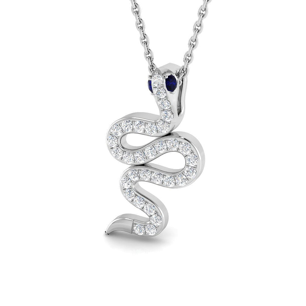 Acorn Sapphire Pendant 0.25ct to 0.5ct Gold (Without Chain )