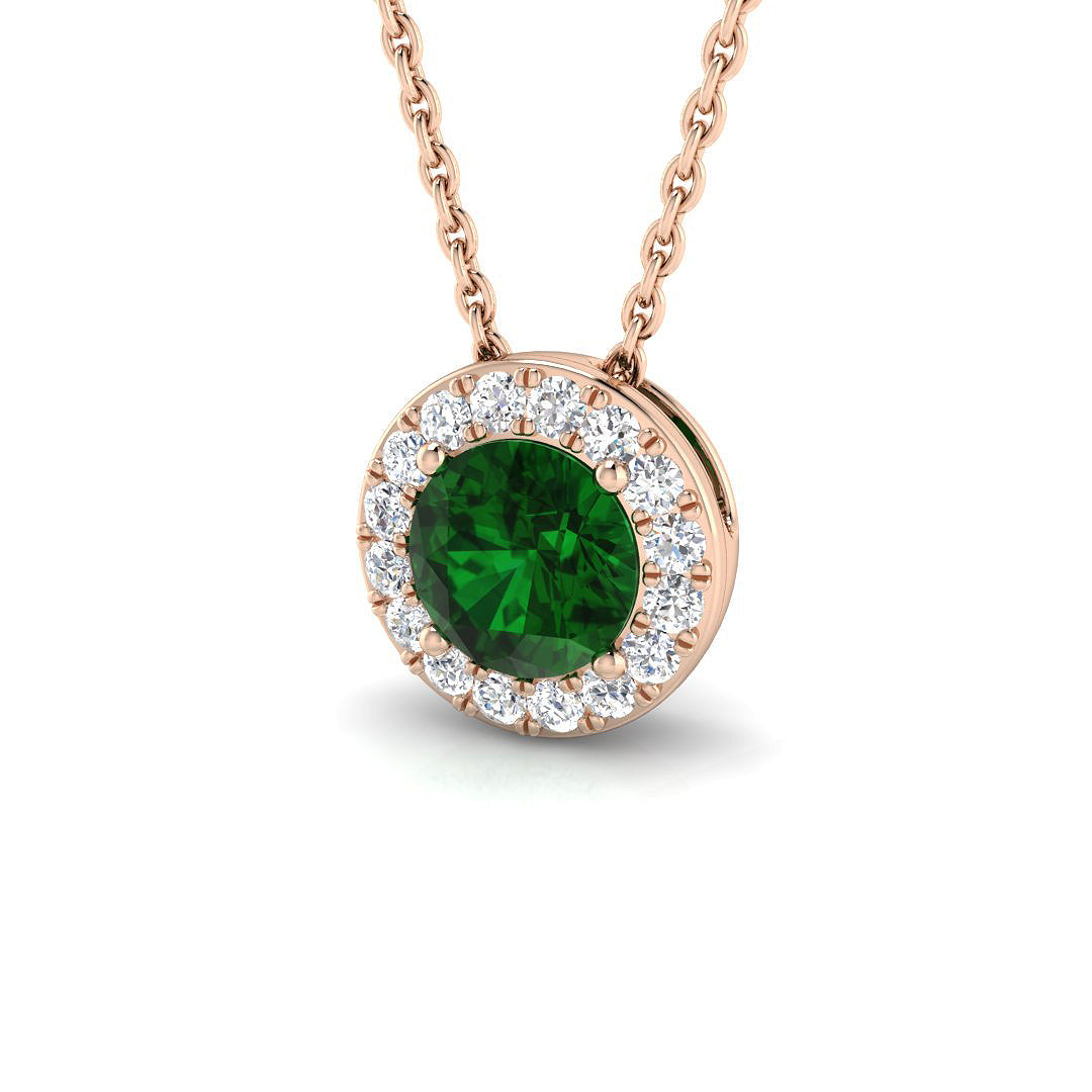 Mae Emerald Pendant 0.75ct  Gold(Without Chain )