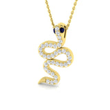 Acorn Sapphire Pendant 0.25ct to 0.5ct Gold (Without Chain )