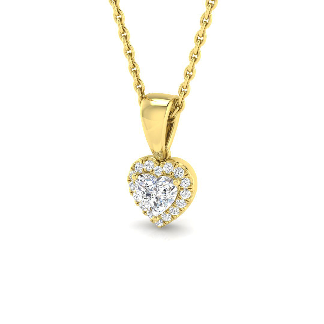 Viola Sapphire Pendant 0.25ct to 0.75ct Gold (Without Chain )