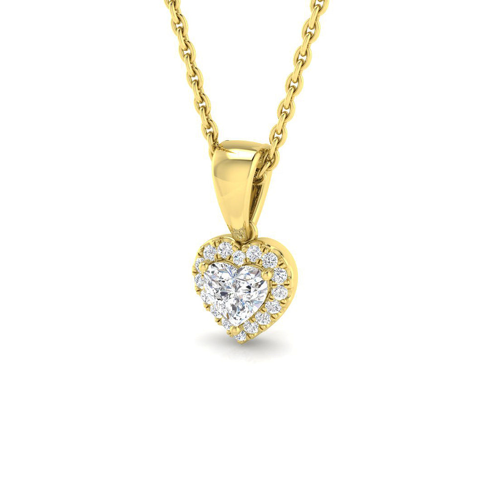 Viola Sapphire Pendant 0.25ct to 0.75ct Gold (Without Chain )