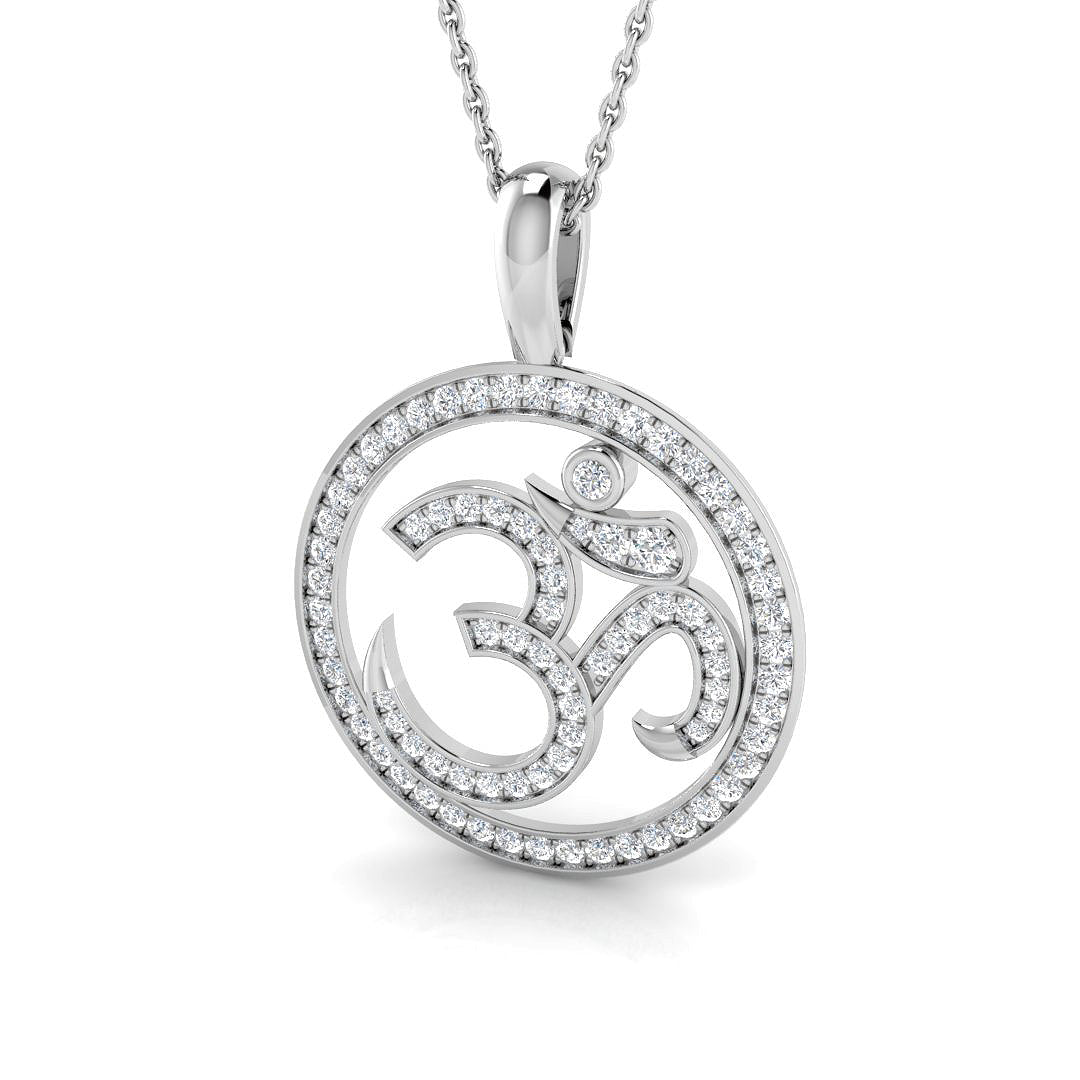 Apple Diamond Pendant 0.5ct Religious Gold (Without Chain )