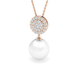 Array Gemstone Pendant 7ct Pearl Gold (Without Chain )
