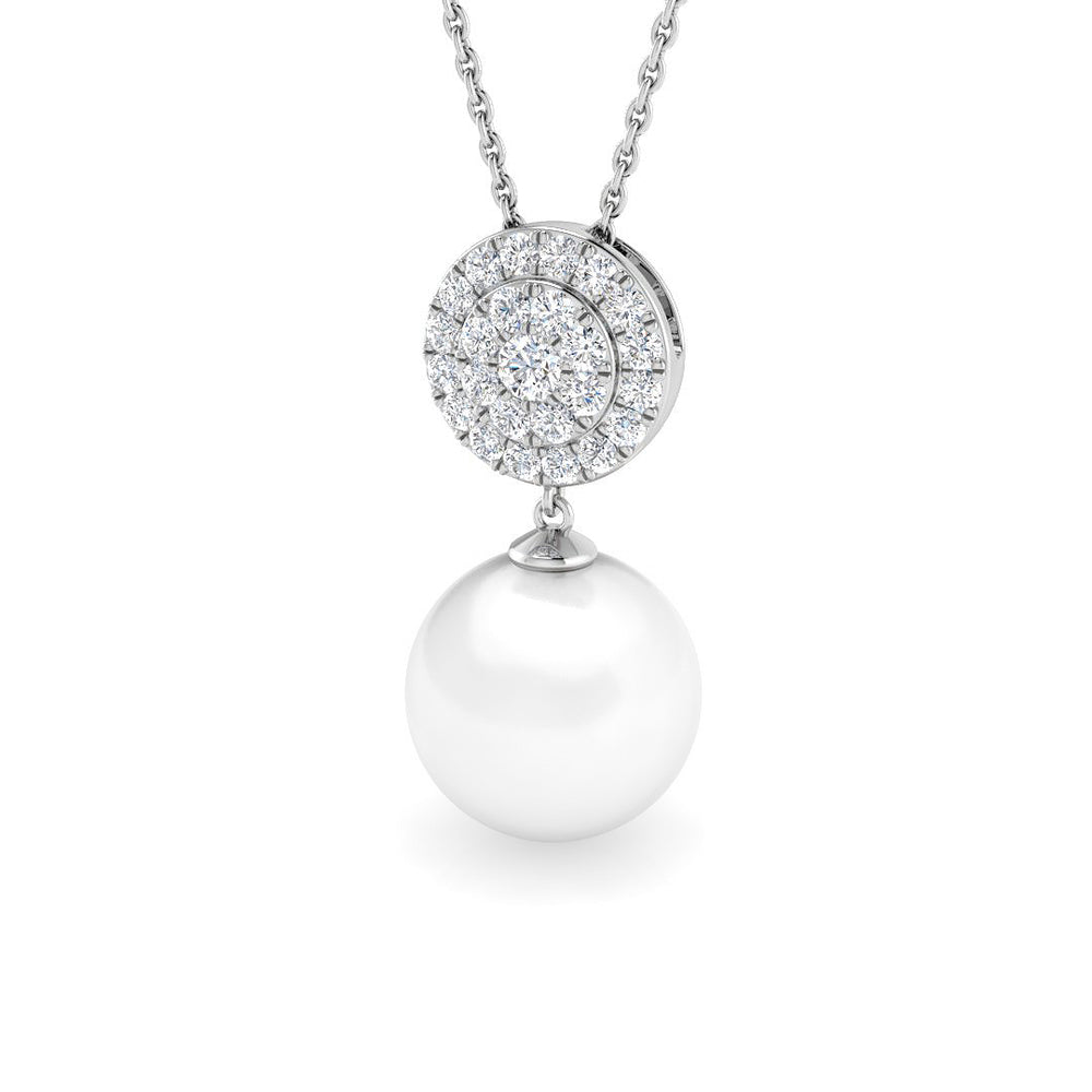 Array Gemstone Pendant 7ct Pearl Gold (Without Chain )