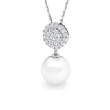 Array Gemstone Pendant 7ct Pearl Gold (Without Chain )